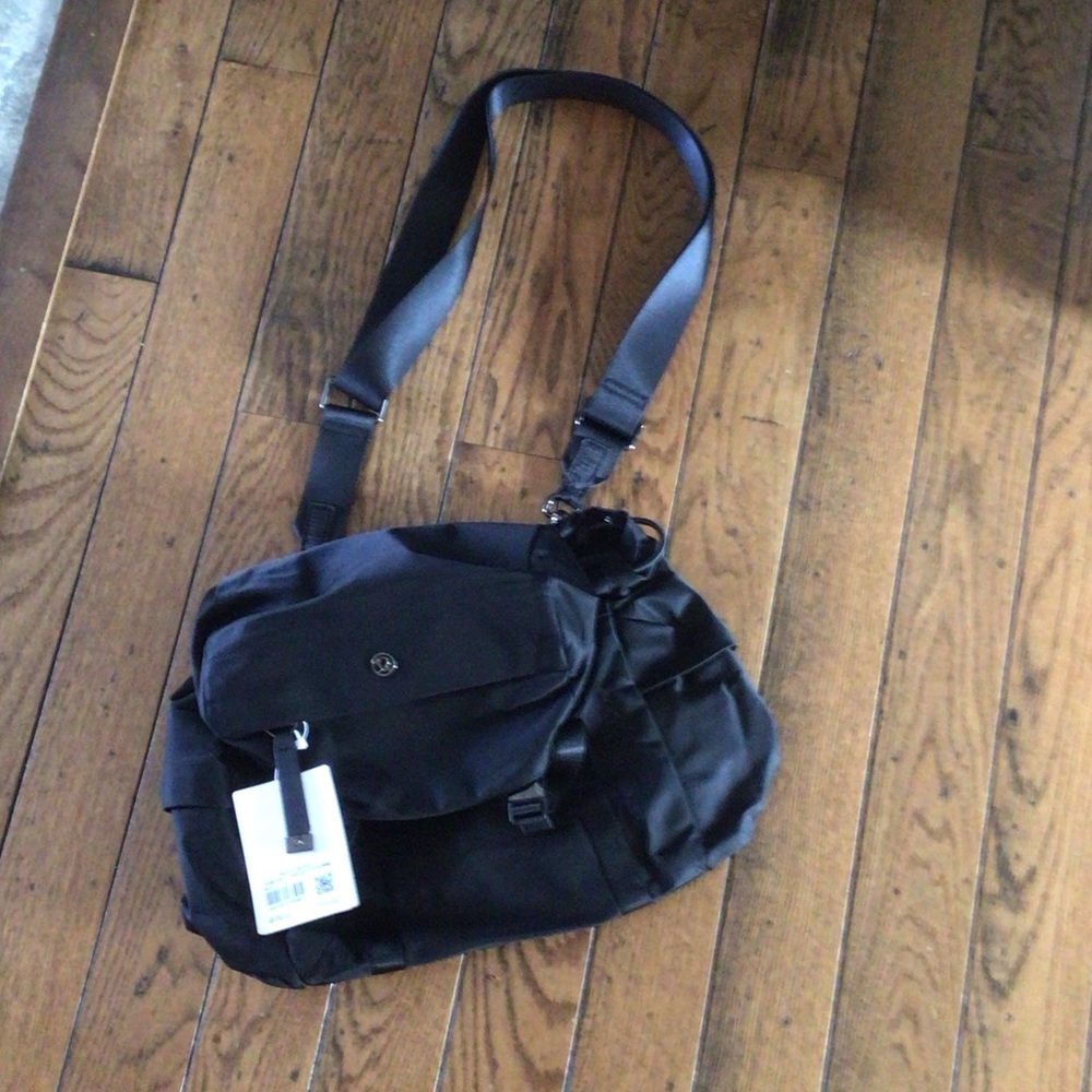 Lululemon Athletica Classic Black Shoulder Bag